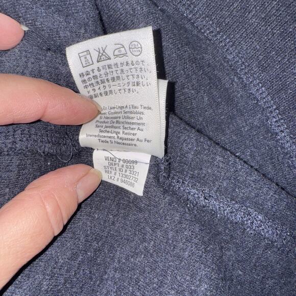 Eddie Bauer Mens L Blue Gray 1/4 Zip Pullover 100% Cotton Long Sleeve Sweater - Picture 13 of 13